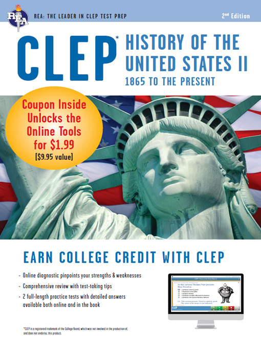 Title details for CLEP History of the U.S. II w/ Online Practice Exams by Lynn E Marlowe - Wait list
